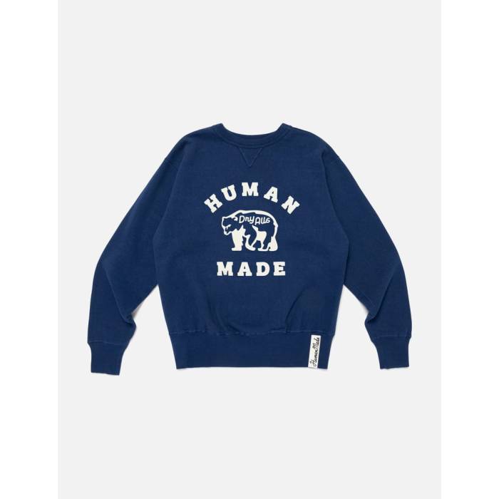 ヒューマンお手伝いさん Human Made 【 Tsuriami Sweatshirt Unisex Navy 】 汗水 調教師 ユニ一発やる 紺色 米国海軍