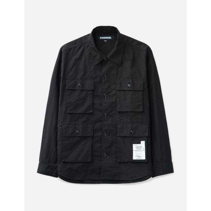ネイバーフッド Neighborhood 【 Utility Shirt Long Sleeve Men Black 】 Sleeve スリーブ メンズ 黒色 ブラック