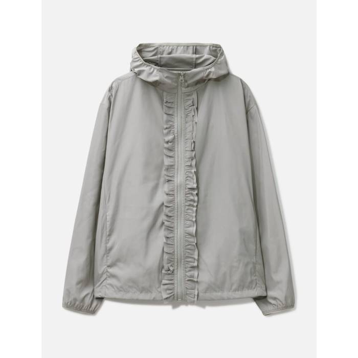 Nache 【 Ruffle Wind Breaker Women Light Gray 】 レディース gray 薄墨色・薄墨色・薄墨色