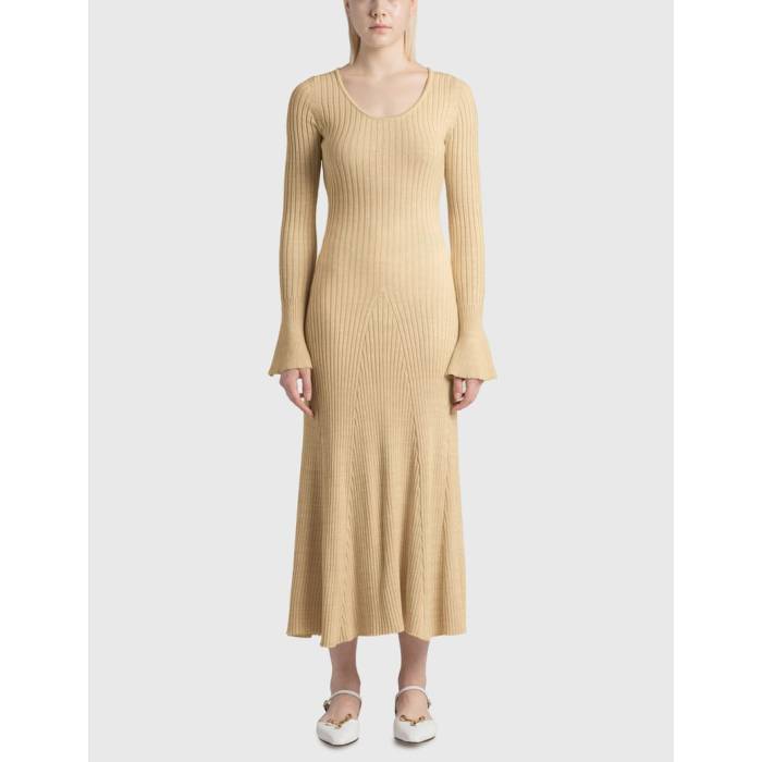 Anna Quan 【 Mara Dress Women Wheat 】 お召しもの レディース ウィート