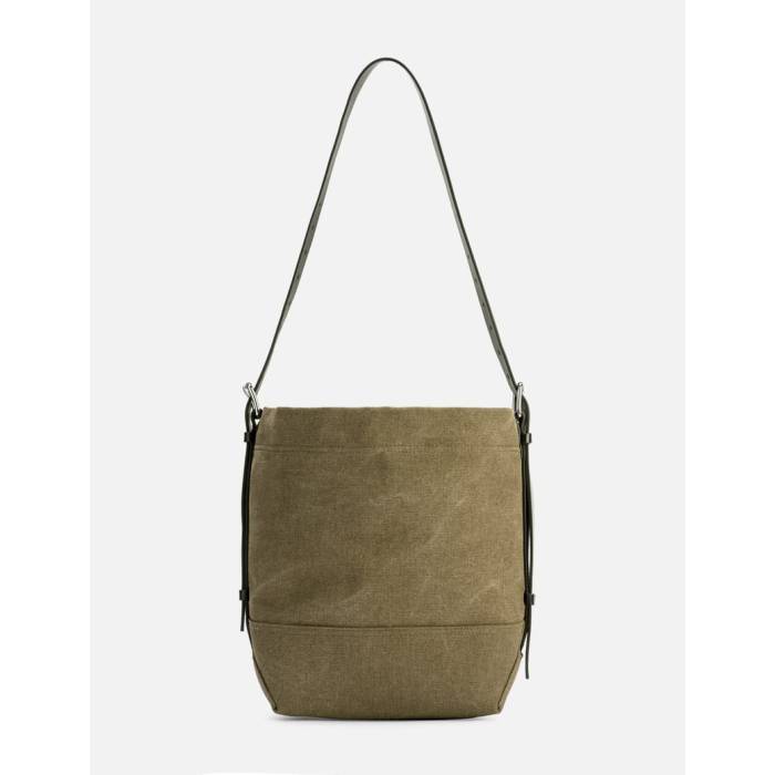 Lemaire 【 Small Belted Tote Bag In Cotton Canvas Unisex Sisal 】 バッグ ユニセックス