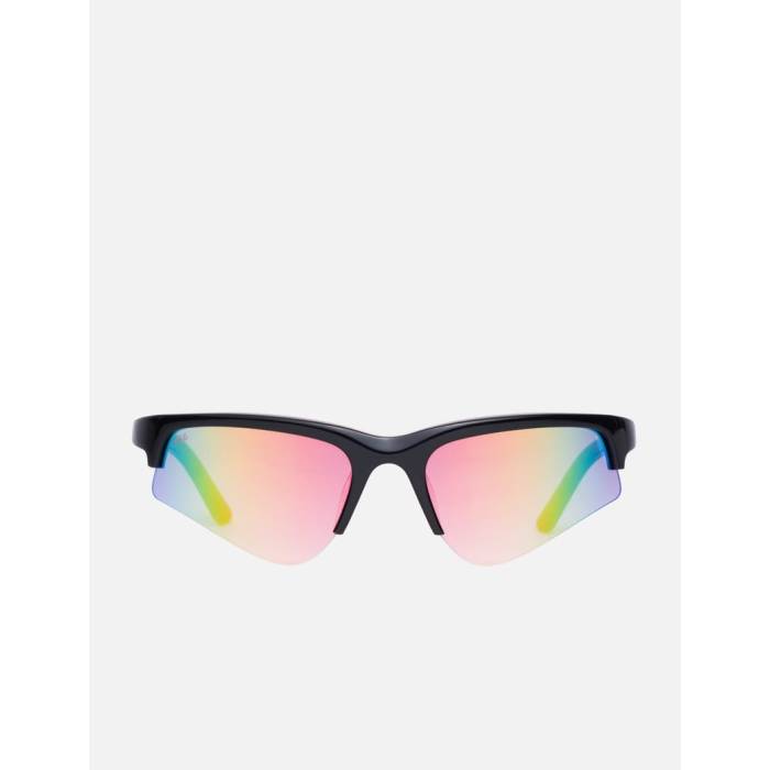アキラ Akila 【 Crux Unisex Black / Rainbow Mirror 】 ユニセックス 黒色 ブラック 虹色 レインボー