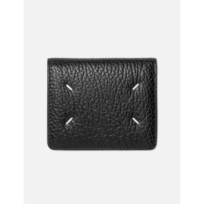 メゾンマルジェラ Maison Margiela 【 Four Stitches Pocket Cardholder Unisex Black 】 ユニ一発やる 黒いこと 黒いこと