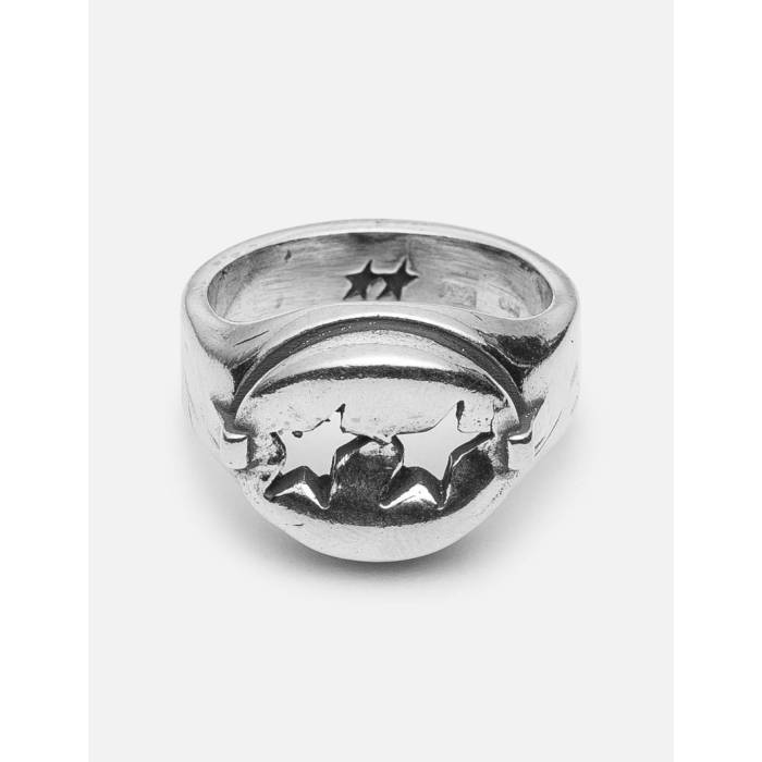 Twojeys 【 Calabrote Link Signet Ring Unisex Silver 】 ユニ一発やる Silver しろがね色・しろがね色