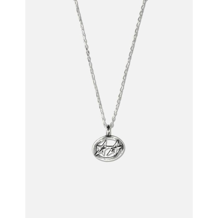 Twojeys 【 Superstar Necklace Unisex Silver 】 Superstar はやりっ児 首飾り ユニ一発やる Silver しろがね色・しろがね色
