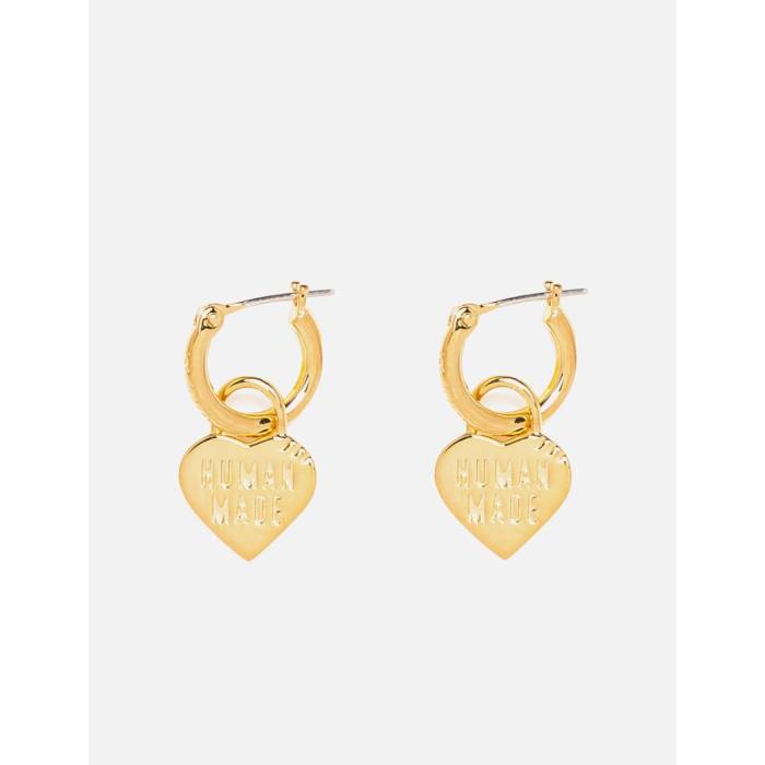 ヒューマン御手伝いさん Human Made 【 Heart Silver Earrings Unisex Gold 】 Silver しろがね色・しろがね色 イヤリング ユニ一発やる ゴールド