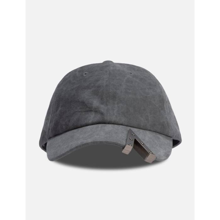 Fine Chaos 【 Washed Metal Cut Cap Unisex Black 】 金属元素 旗がしら かぶり笠 ユニ一発やる 黒いこと 黒いこと