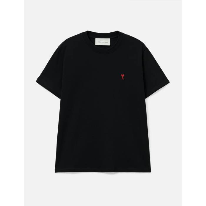 アミ Ami 【 De Coeur T-Shirt Unisex Black 】 Tシャツ ユニセックス 黒色 ブラック｜スニケス 36,790円