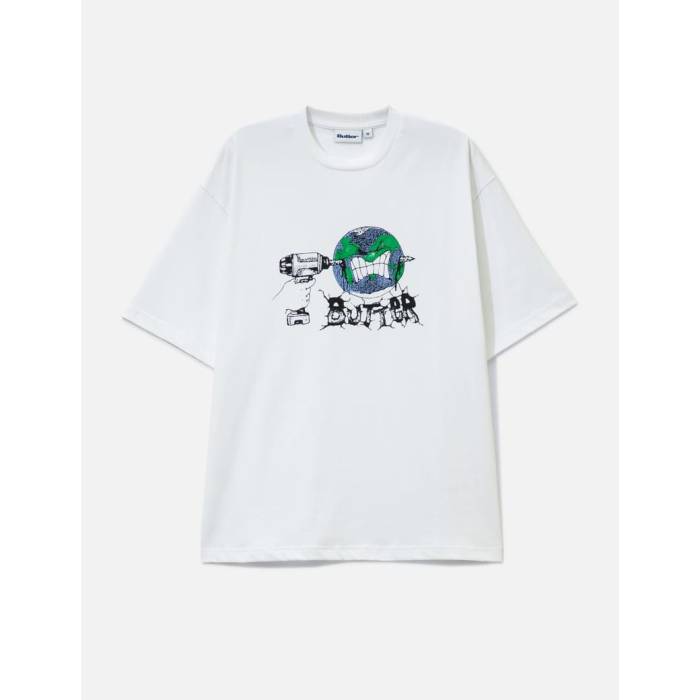 Butter Goods 【 Drill Tee Men White 】 ティーシャツ メンズ 白いこと 白いこと
