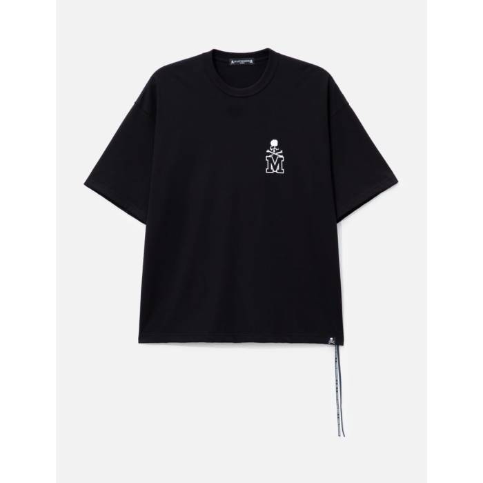 マスターマインドワールド Mastermind World 【 Boxy University Logo Ss Tee Men Black 】 ロゴタイプ ティーシャツ メンズ 黒いこと 黒いこと