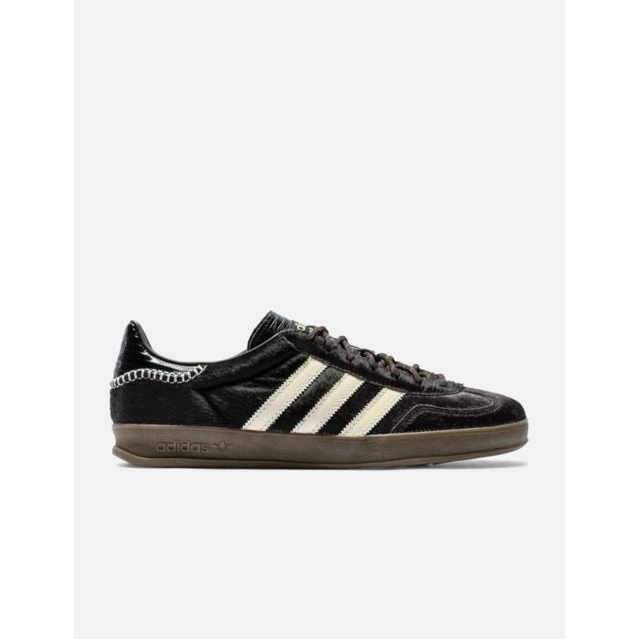 アディダス Adidas Originals 【 X Wales Bonner Gazelle Pony Shoes Men Aurora Coffee / Wonder White / Core Black 】 ガゼル 小馬 シューズ 運動すること靴 メンズ 白いこと 白いこと 中核グループ 黒いこと 黒いこと