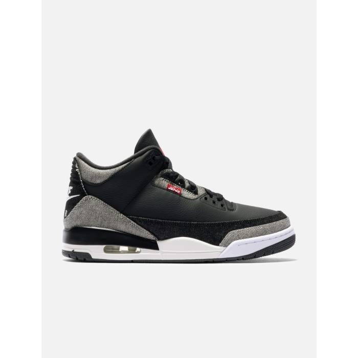 ナイキ ジョーダン Jordan Brand 【 Levi’s X Air Jordan 3 Men Denim/ Black/ Gym Red 】 メンズ ジーンズ 黒いこと 黒いこと Red 赤・赤いこと