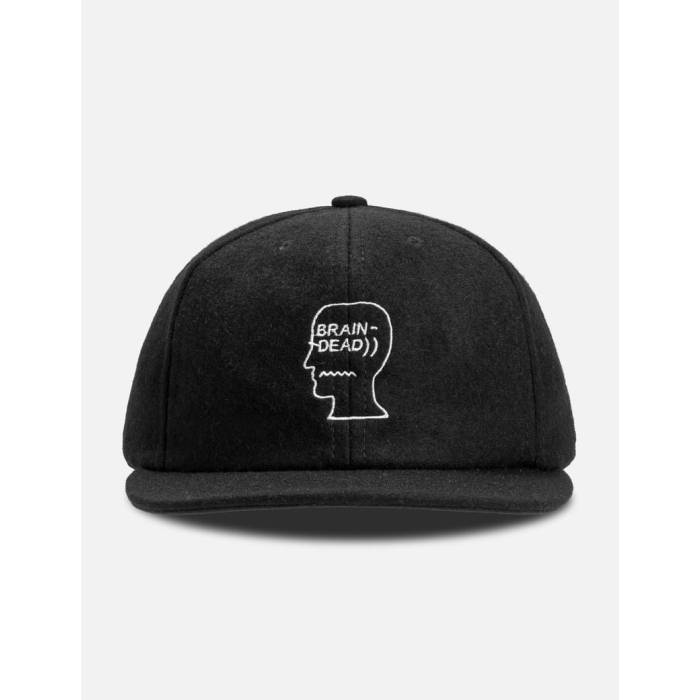 Brain Dead 【 Flannel Logohead 6 Panel Hat Men Black 】 メンズ 黒色 ブラック｜スニケス
