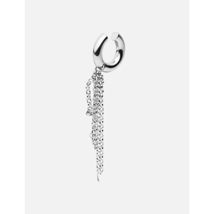 Justine Clenquet 【 Sienna Ear Cuff Unisex Palladium 】 ユニ一発やる Palladium パラディウム