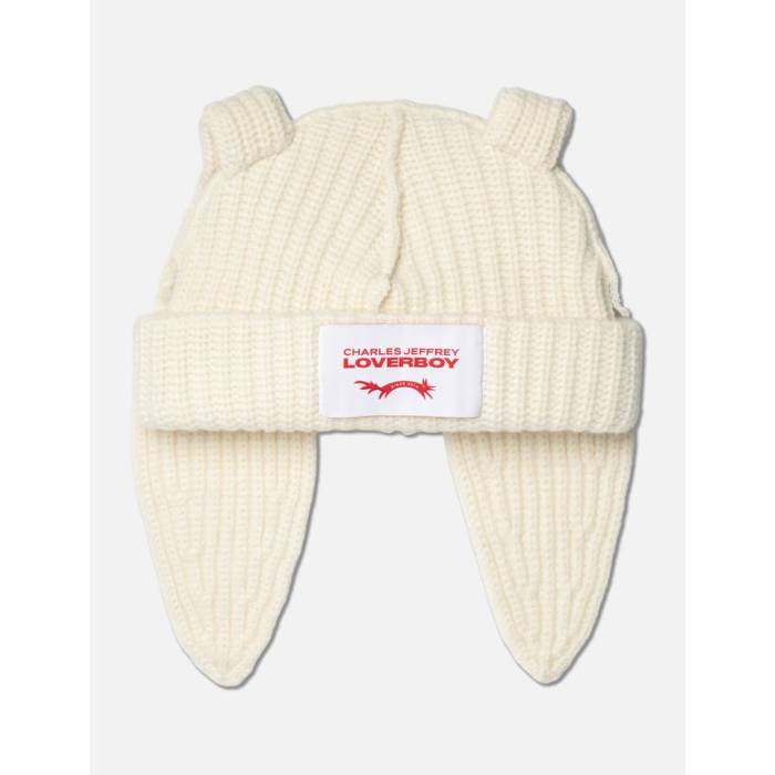 Charles Jeffrey Loverboy 【 Chunky Rabbit Beanie Unisex Ecru 】 キャップ 帽子 ユニセックス｜スニケス