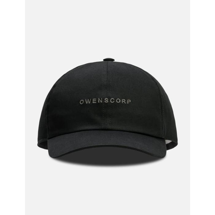 リックオウエンス Rick Owens 【 Owenscorp Embroidered Baseball Cap Men Black/ Dust 】 野球 旗がしら かぶり笠 メンズ 黒いこと 黒いこと