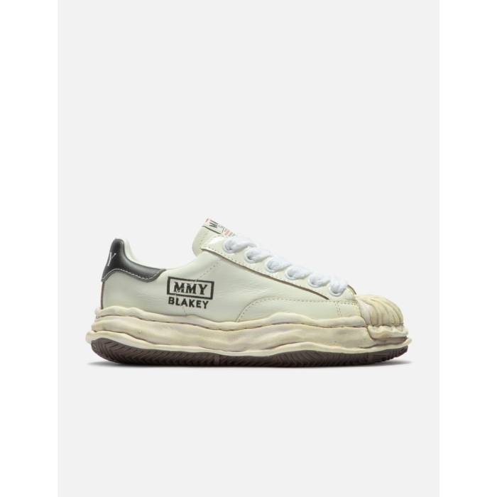 メゾン ミハラヤスヒロ Maison Mihara Yasuhiro 【 "Blakey" Og Sole Wrinkled Leather Low-Top Sneakers Women White 】 レザー レディース 白色 ホワイト｜スニケス