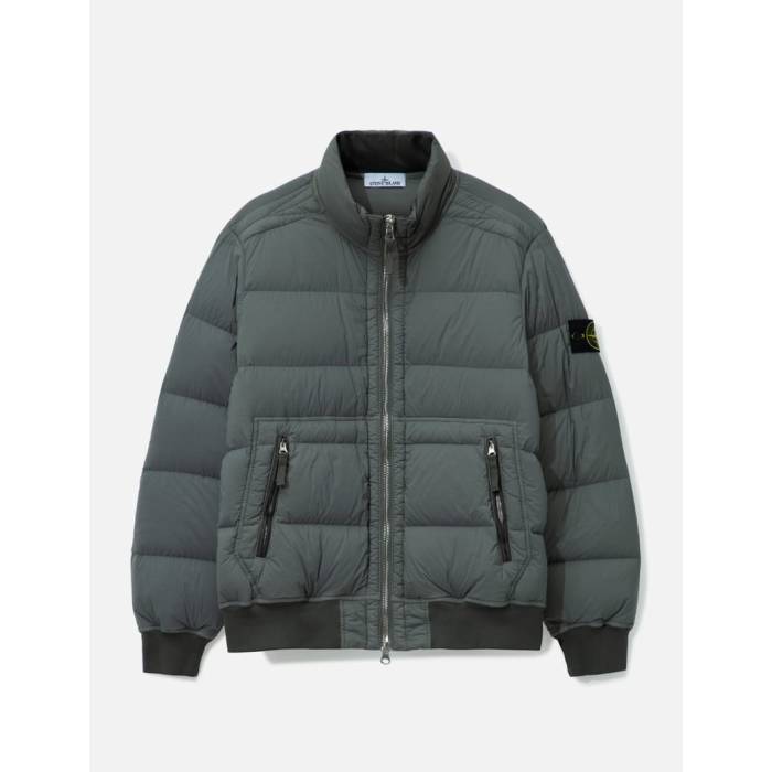 ストーンアイランド Stone Island 【 Seamless Tunnel Nylon Down-Tc Bomber Jacket Men Grey 】 ナイロン Jacket ジャケット メンズ 灰色 グレー|スニケス