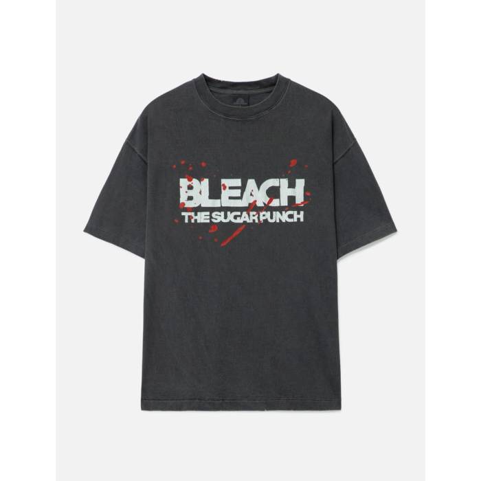 The Sugar Punch 【 Bleach Short Sleeve T-Shirt (Genryusai) Men Black 】 Sleeve スリーブ Tシャツ メンズ 黒色 ブラック|スニケス
