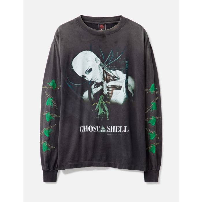 Saint Michael 【 Ls T-Shirt Gits Men Black 】 ティーシャツ メンズ 黒いこと 黒いこと