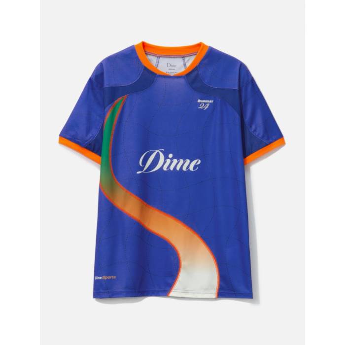 Dime 【 Short Sleeve Pitch Jersey Men Royal Blue 】 Sleeve スリーブ ジャージ メンズ 青色 ブルー|スニケス