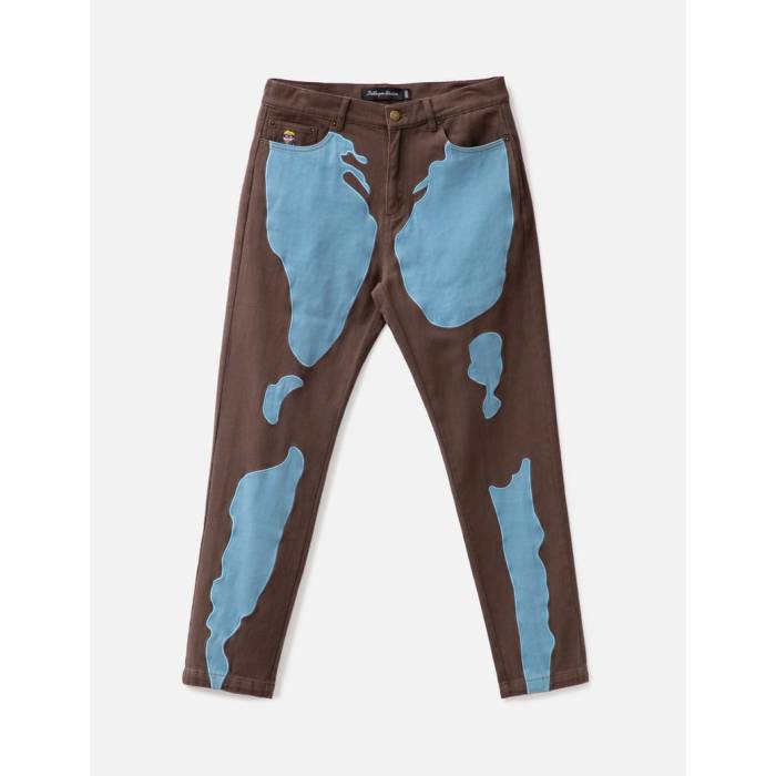 Kidsuper 【 Woman Body Denim Pant Unisex Brown 】 デニム パンツ ユニセックス 茶色 ブラウン