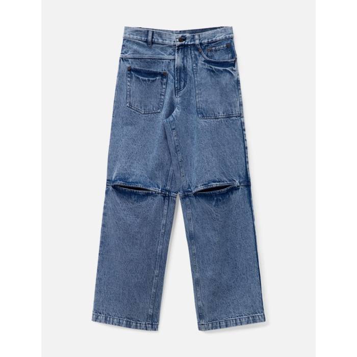 Dhruv Kapoor 【 Acid Washed Slit Jeans Unisex Blue 】 ジーンズ ユニセックス 青色 ブルー 21,238円