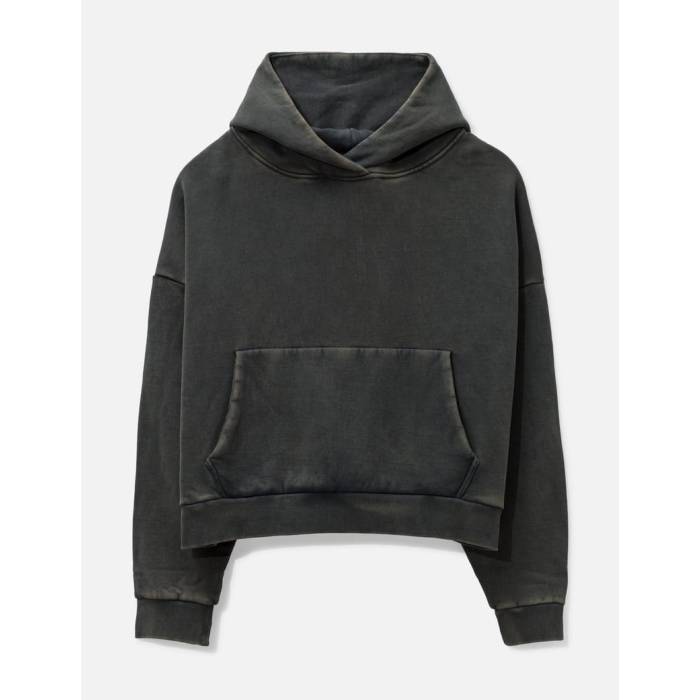Entire Studios 【 Heavy Hood Hoodie Men Washed Black 】 フーディー パーカー メンズ 黒いこと 黒いこと