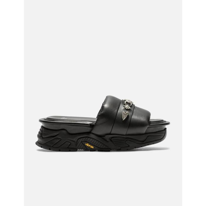 Toga Virilis 【 Metal Stud Platform Sandals Men Black 】 メタル サンダル メンズ 黒色 ブラック