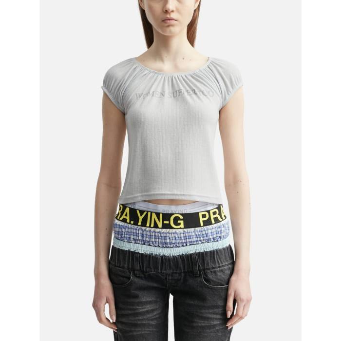 Praying 【 Women Suffer Too Top Women Gray 】 レディース gray 灰色・グレー・グレイ