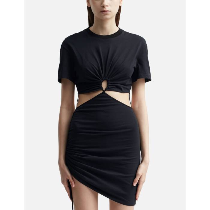 Nensi Dojaka 【 T-Shirt Dress Women Black 】 ティーシャツ 御召しもの レディース 黒いこと 黒いこと