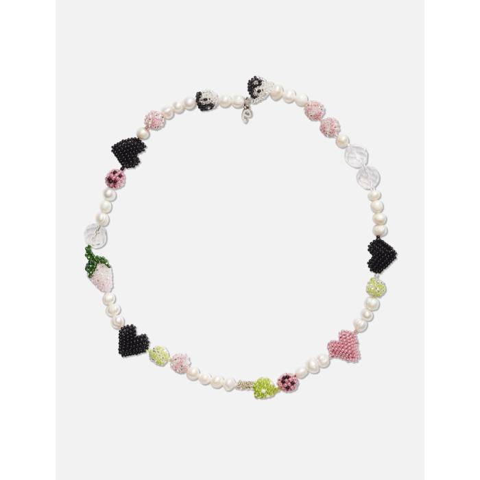Pura Utz 【 Black Hearts Necklace Women Black/White 】 黒色 ブラック ネックレス レディース 黒色 ブラック 白色 ホワイト