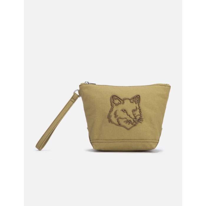 【 Fox Head Zipped Pouch Unisex Chestnut 】 フォックス ユニセックス