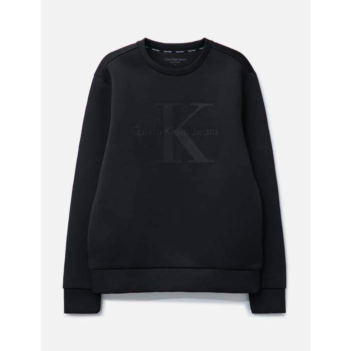 カルバンクライン Calvin Klein 【 Neoprene Sweater Men Black 】 トレーナー メンズ 黒色 ブラック