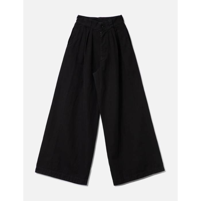 メゾンマルジェラ Maison Margiela 【 Canvas Wide Pants Men Black 】 メンズ 黒いこと 黒いこと