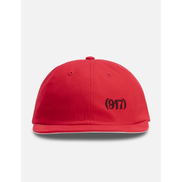 Nine One Seven 【 917 Logo Cap Unisex Red 】 ロゴ キャップ 帽子 ユニセックス Red 赤・レッド｜スニケス