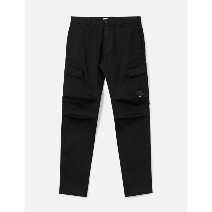シーピーカンパニー C.p. Company 【 Pants Cargo Pant In Satin Stretch Men 999 - Black 】 カーゴ パンツ サテン メンズ 黒色 ブラック｜スニケス