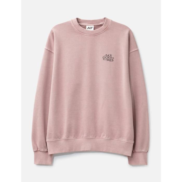 Aly 【 "Allergic To Negativity Pink Washed" Crewneck Men Washed Pink 】 pink ピンク メンズ pink ピンク|スニケス