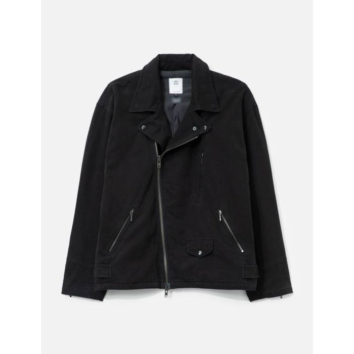 Polyteru 【 Cotton Rider Jacket Unisex Black 】 Jacket ジャケット ユニセックス 黒色 ブラック