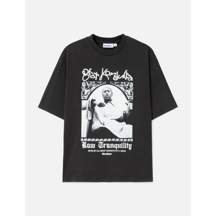 Butter Goods 【 India Tee Men Washed Black 】 Tシャツ メンズ 黒色 ブラック