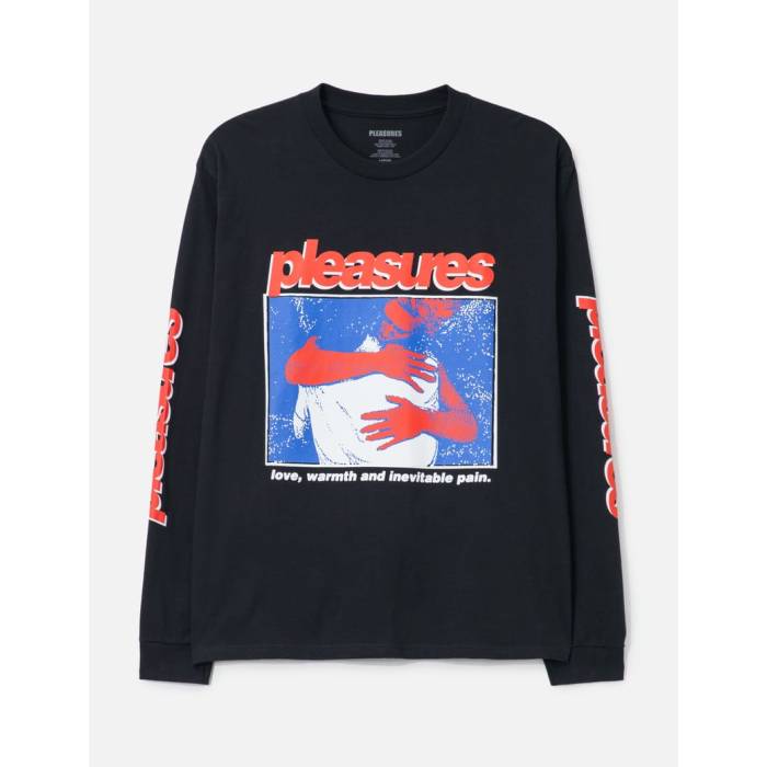 プレジャーズ Pleasures 【 Embrace Long Sleeve T-Shirt Men Black 】 Sleeve スリーブ Tシャツ メンズ 黒色 ブラック