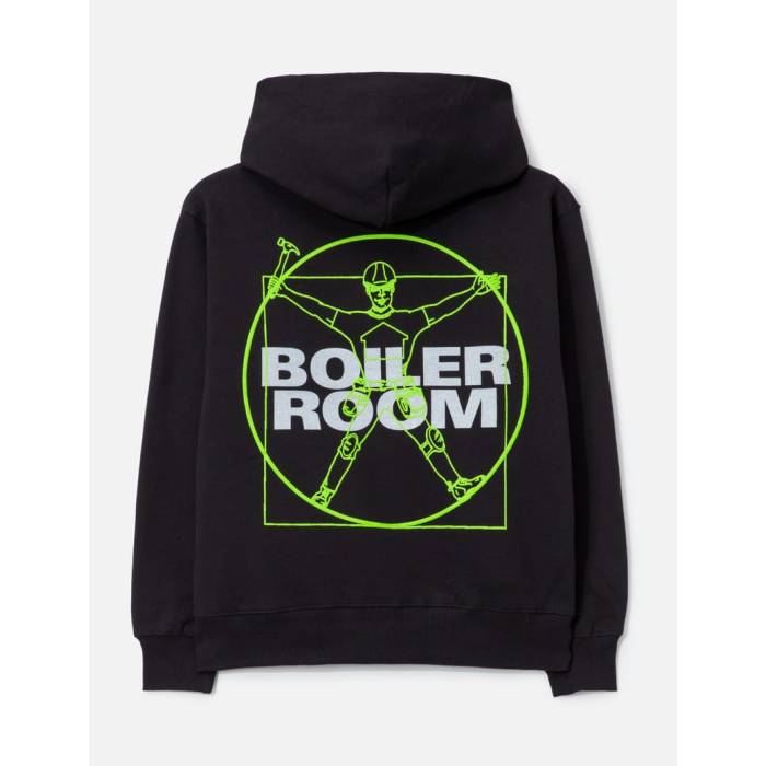 プレジャーズ Pleasures 【 X Boiler Room Workman Hoodie Men Black 】 フーディー パーカー メンズ 黒色 ブラック