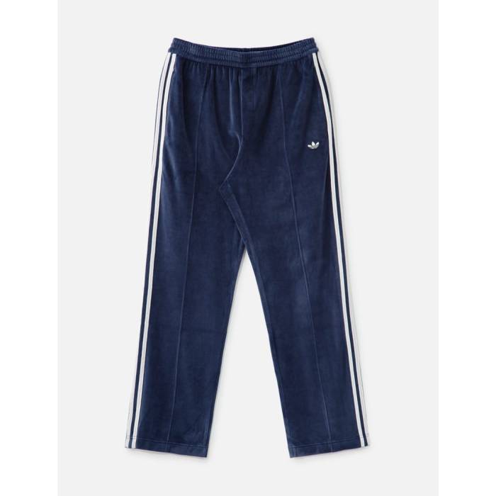 アディダス Adidas Originals 【 X Wales Bonner Velour Track Pant Men Collegiate Navy 】 天鵞絨 貨物自動車 ズボン下 メンズ 紺色 米国海軍