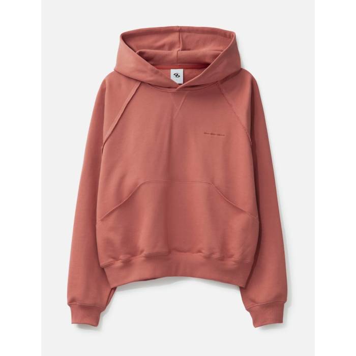 San San Gear 【 Square Pocket Hoodie Men Brick Red 】 フーディー パーカー メンズ Red 赤・赤いこと