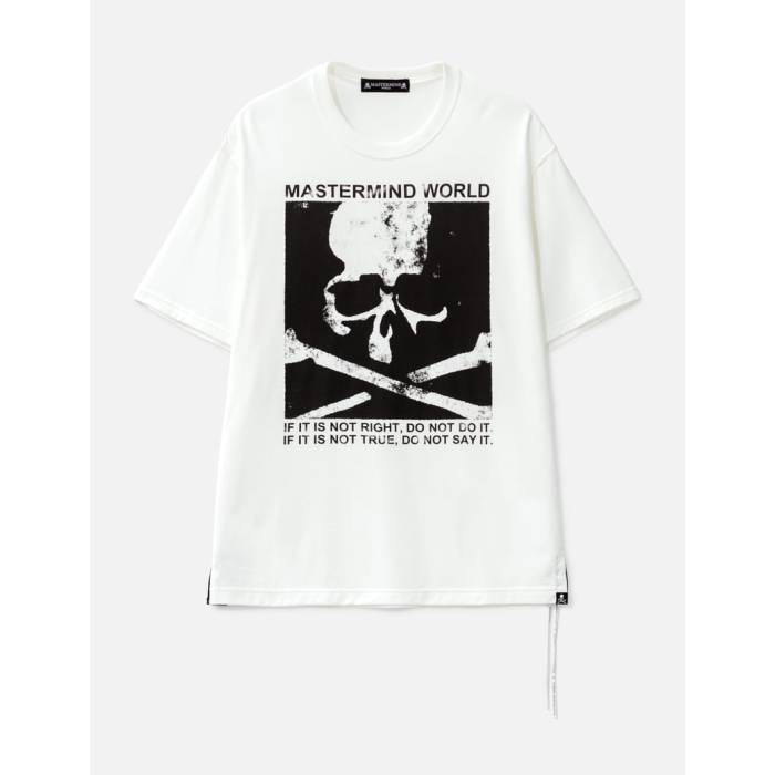 マスターマインドワールド Mastermind World 【 Poster Short Sleeve T-Shirt Men White 】 Sleeve スリーブ Tシャツ メンズ 白色 ホワイト