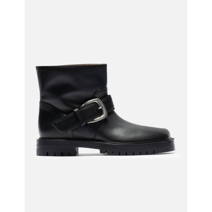メゾンマルジェラ Maison Margiela 【 Tabi County Buckle Ankle Boot Men Black 】 バックル ブーツ メンズ 黒いこと 黒いこと