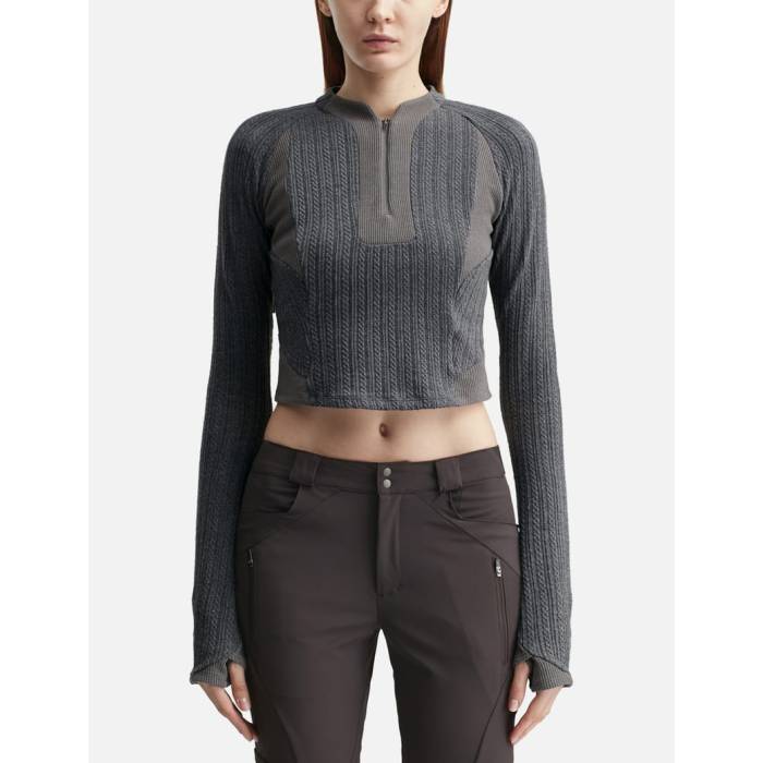 Mystephenm 【 Vol. 3.0 Half Zip Up Women Gray 】 二分の一 レディース gray 薄墨色・薄墨色・薄墨色