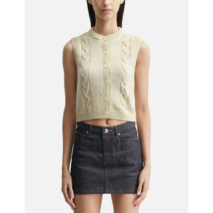アー・ペー・セー A.p.c. 【 Alyson Sleeveless Jumper Women Ecru 】 Sleeveless ノンスリーブ レディース｜スニケス