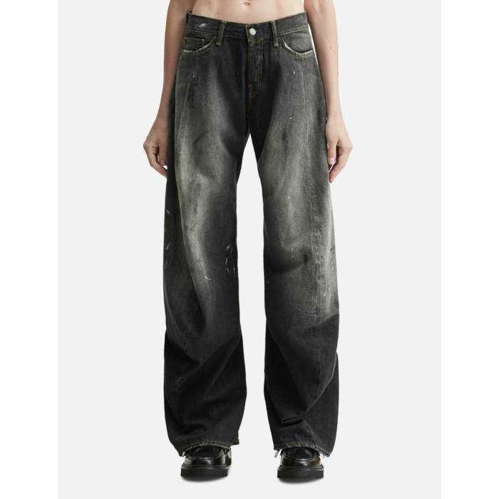 アクネストゥディオズ Acne Studios 【 Loose Fit Jeans - 2006F Women Black 】 デニム レディース 黒いこと 黒いこと