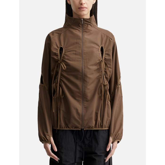 Nache 【 Hbx Exclusive Cut-Out Wind Breaker Women Brown 】 レディース 赤銅色 赤銅色